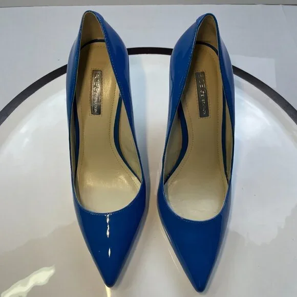 BCBGeneration Blue Patent Pumps 8.5M - Picture 6 of 8